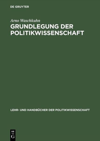 Produktbild: Grundlegung der Politikwissenschaft