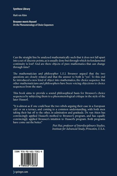Produktbild: Brouwer meets Husserl