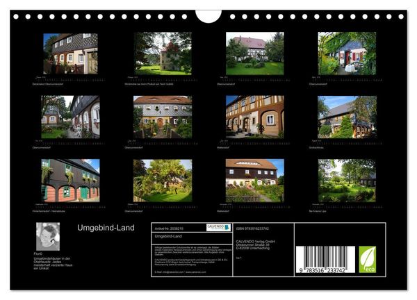 Produktbild: Umgebind-Land (Wandkalender 2026 DIN A4 quer), CALVENDO Monatskalender