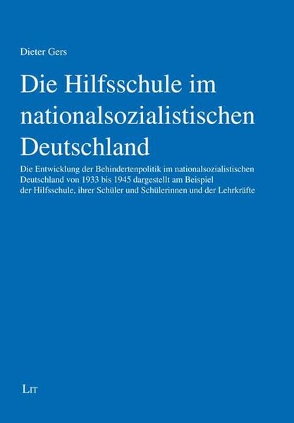 Produktbild: Die Hilfsschule im nationalsozialistischen Deutschland