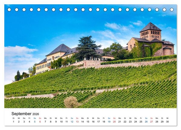 Produktbild: Rheingau - Rhein Riesling Kultur (Tischkalender 2026 DIN A5 quer), CALVENDO Monatskalender