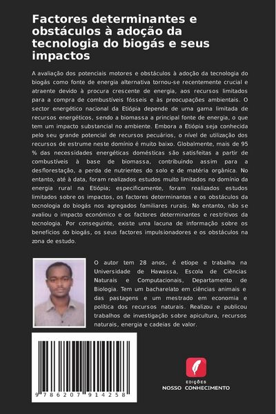 Produktbild: Factores determinantes e obst&aacute;culos &agrave; ado&ccedil;&atilde;o da tecnologia do biog&aacute;s e seus impactos