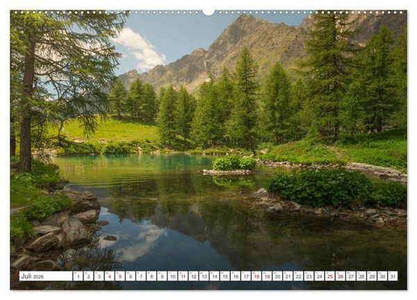 Produktbild: Natur im Aostatal (hochwertiger Premium Wandkalender 2026 DIN A2 quer), Kunstdruck in Hochglanz