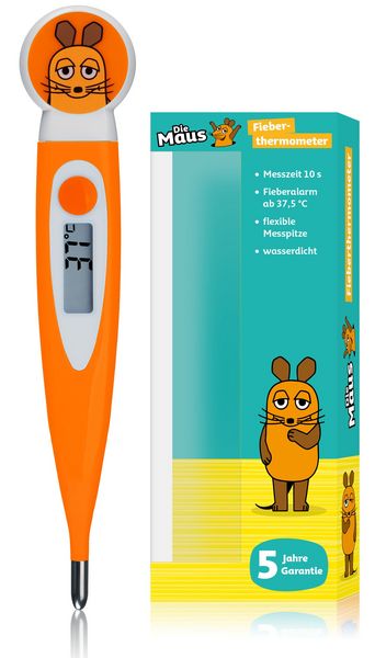Produktbild: Bresser 10909 - DieMaus, Kinder-Fieberthermometer im Maus-Design, digital, wasserdicht