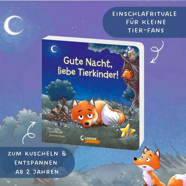 Produktbild: Gute Nacht, liebe Tierkinder!