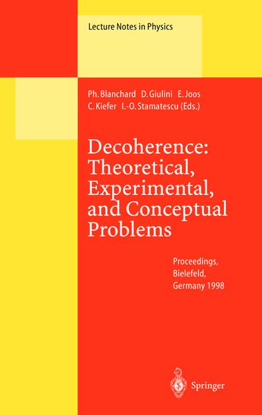Produktbild: Decoherence: Theoretical, Experimental, and Conceptual Problems