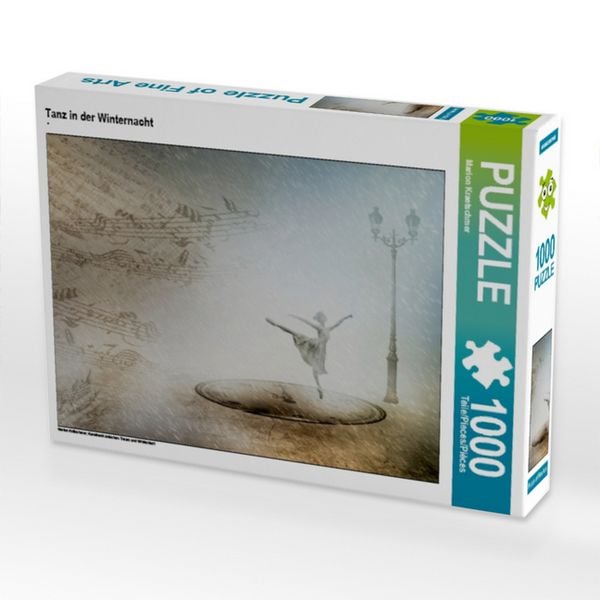 Produktbild: CALVENDO Puzzle Tanz in der Winternacht 1000 Teile Puzzle quer | 1000 Teile Lege-Gr&ouml;&szlig;e 64 &times; 48 cm Foto-Puzzle f&uuml;r gl&uuml;ckliche Stunden