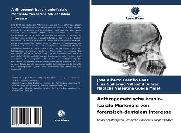 Produktbild: Anthropometrische kranio-faziale Merkmale von forensisch-dentalem Interesse