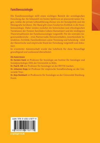 Produktbild: Familiensoziologie