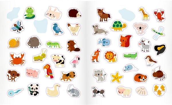 Produktbild: Mein 1. Sticker-Malbuch: Lieblingstiere - Mini-K&uuml;nstler