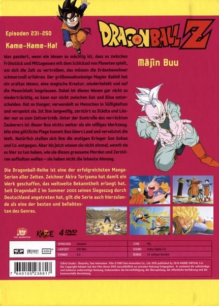 Produktbild: Dragonball Z - Box 8/Episoden 231-250 [4 DVDs]