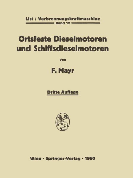 Produktbild: Ortsfeste Dieselmotoren und Schiffsdieselmotoren