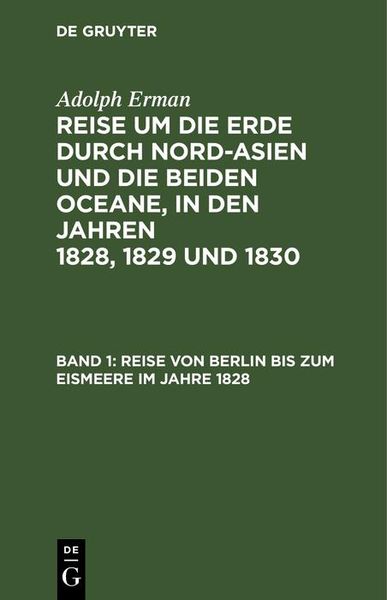Produktbild: Reise von Berlin bis zum Eismeere im Jahre 1828