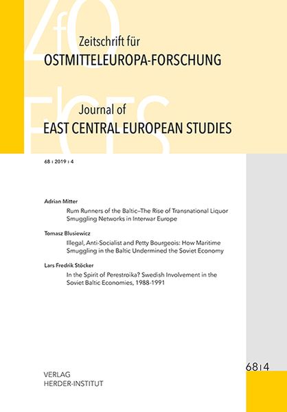 Produktbild: Zeitschrift f&uuml;r Ostmitteleuropa-Forschung (ZfO) 68/4 / Journal of East Central European Studies (JECES)