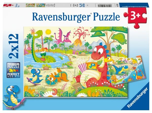 Puzzle Ravensburger Lieblingsdinos 2 X 12 Teile