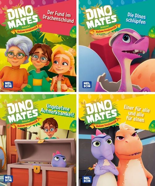 Produktbild: Nelson Mini-B&uuml;cher: 4er Dino Mates 1-4