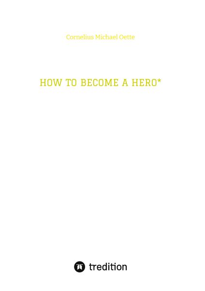 Produktbild: HOW TO BECOME A HERO*