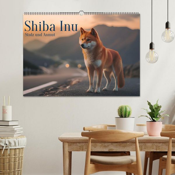 Produktbild: Shiba Inu - Stolz und Anmut (Wandkalender 2026 DIN A2 quer), CALVENDO Monatskalender
