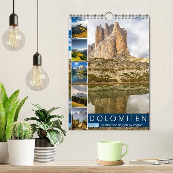 Produktbild: Dolomiten, ein Meer aus Bergen by VogtArt (Wandkalender 2026 DIN A4 hoch), CALVENDO Monatskalender