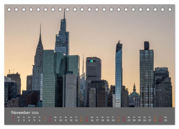 Produktbild: Faszination New York (Tischkalender 2026 DIN A5 quer), CALVENDO Monatskalender