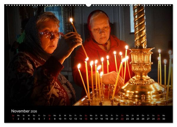 Produktbild: GESICHTER RUSSLANDS 2026 (Wandkalender 2026 DIN A2 quer), CALVENDO Monatskalender