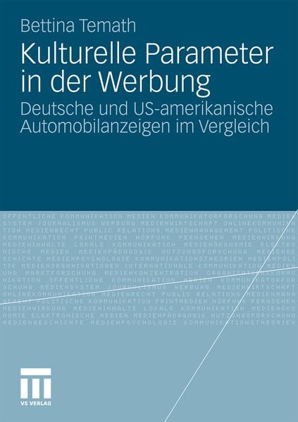 Produktbild: Kulturelle Parameter in der Werbung