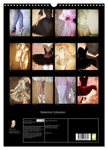 Produktbild: Ballerina Collection (Wandkalender 2026 DIN A3 hoch), CALVENDO Monatskalender