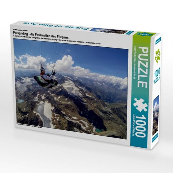 Produktbild: CALVENDO Puzzle Paragliding - die Faszination des Fliegens 1000 Teile Puzzle quer | 1000 Teile Lege-Gr&ouml;&szlig;e 64 &times; 48 cm Foto-Puzzle f&uuml;r gl&uuml;ckliche Stunden