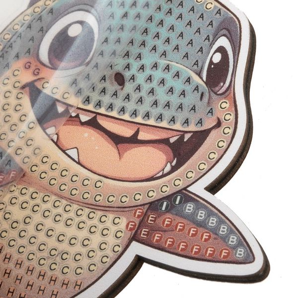 Produktbild: Craft Buddy CAFGR-31GEN053 - Crystal Art Wildlife Buddies, Misunderstood, Shark, Hai, Serie 5, Diamond Painting
