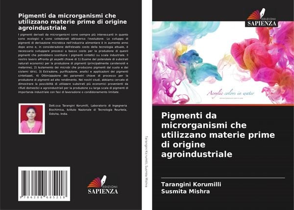 Produktbild: Pigmenti da microrganismi che utilizzano materie prime di origine agroindustriale