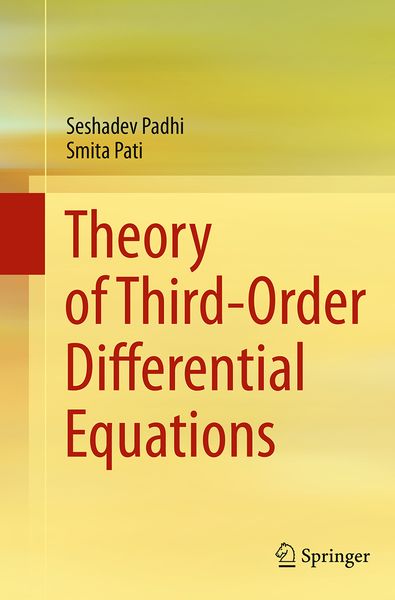 Produktbild: Theory of Third-Order Differential Equations