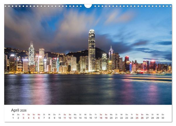 Produktbild: Hongkong - eine einzigartige Weltstadt (Wandkalender 2026 DIN A3 quer), CALVENDO Monatskalender