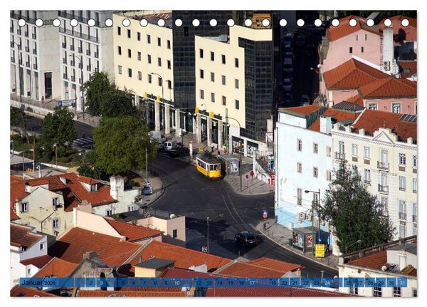 Produktbild: BlickPunkt Lissabon (Tischkalender 2026 DIN A5 quer), CALVENDO Monatskalender