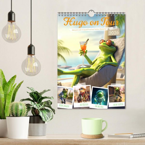 Produktbild: Hugo on Tour (Wandkalender 2026 DIN A4 hoch), CALVENDO Monatskalender