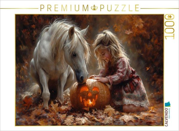 CALVENDO Puzzle Herbstliche Abenteuer im Wald | 1000 Teile Lege-Größe 64x48cm Foto-Puzzle für glückliche Stunden