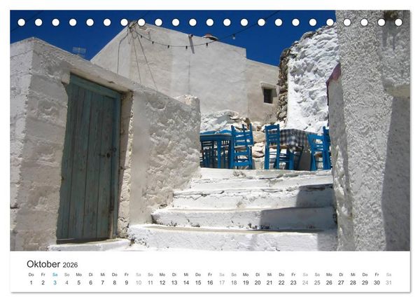 Produktbild: Hellas - ein Meer der Farben (Tischkalender 2026 DIN A5 quer), CALVENDO Monatskalender