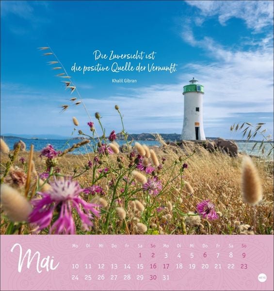 Produktbild: Augenblicke voller Zuversicht Postkartenkalender 2027