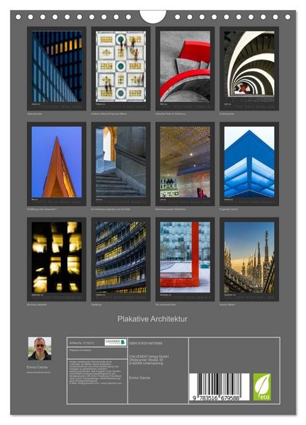 Produktbild: Plakative Architektur (Wandkalender 2026 DIN A4 hoch), CALVENDO Monatskalender