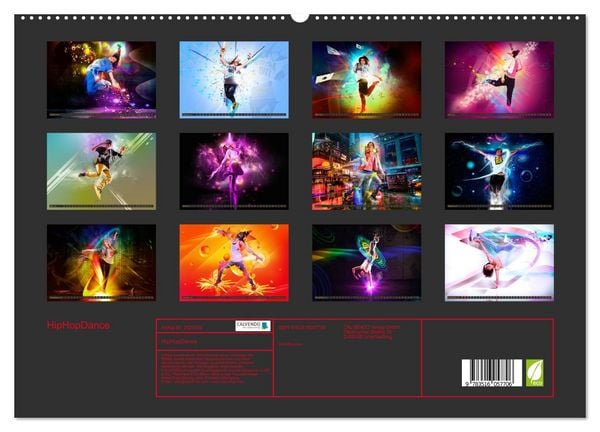 Produktbild: HipHopDance (hochwertiger Premium Wandkalender 2026 DIN A2 quer), Kunstdruck in Hochglanz