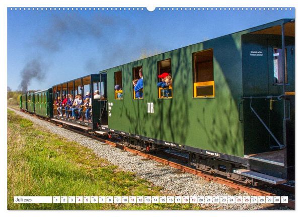 Produktbild: De L&uuml;tt Kaffeebrenner &ndash; Impressionen einer Mecklenburger Kleinbahn (hochwertiger Premium Wandkalender 2026 DIN A2 quer), Kunstdruck in Hochglanz