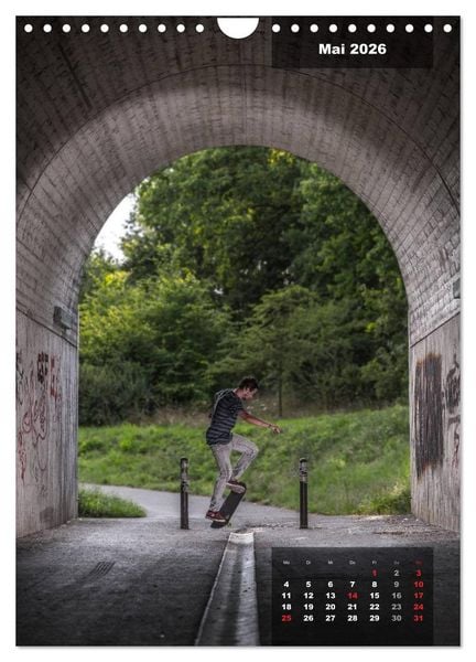 Produktbild: Mit dem Skateboard unterwegs (Wandkalender 2026 DIN A4 hoch), CALVENDO Monatskalender