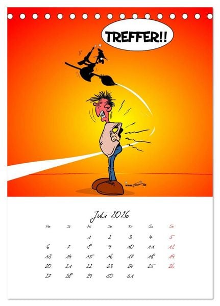 Produktbild: Trumix Cartoons - Gesundheit (Tischkalender 2026 DIN A5 hoch), CALVENDO Monatskalender