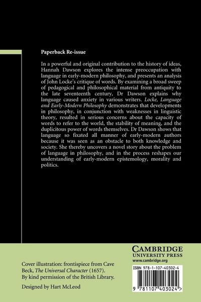 Produktbild: Locke, Language and Early-Modern Philosophy