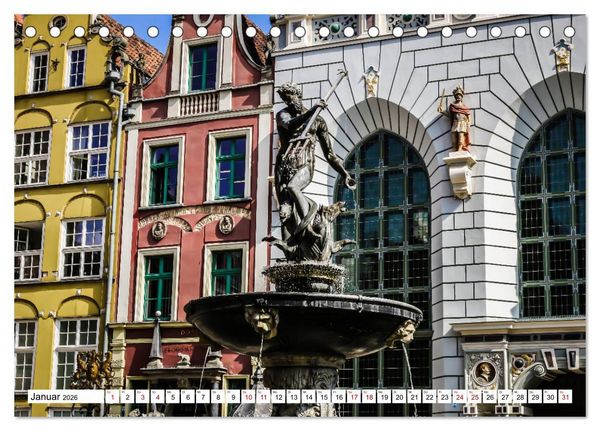 Produktbild: Danzig - Gdansk (Tischkalender 2026 DIN A5 quer), CALVENDO Monatskalender