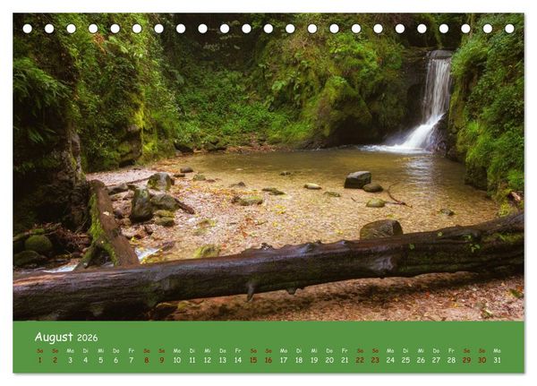 Produktbild: Wassertr&auml;ume im Schwarzwald (Tischkalender 2026 DIN A5 quer), CALVENDO Monatskalender