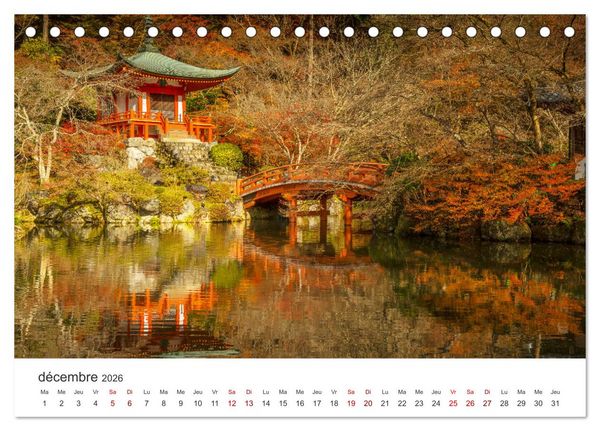 Produktbild: Jardiner au Japon (Calendrier de bureau 2026 DIN A5 vertical), CALVENDO calendrier mensuel