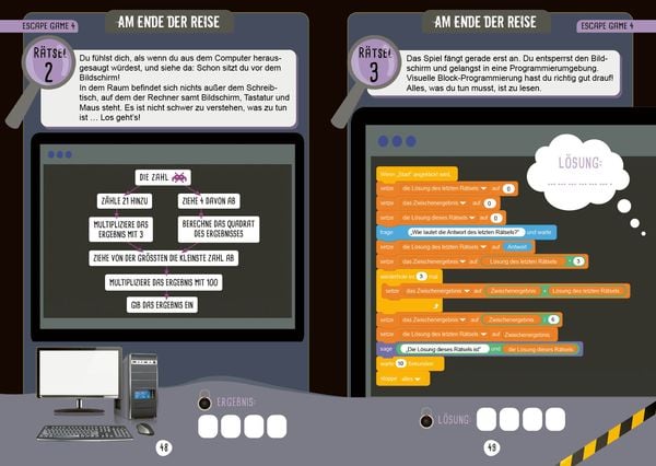 Escape Games Level 4 (türkis) – Löse die Rätsel! – 8 Escape Games ab der 7. Klasse