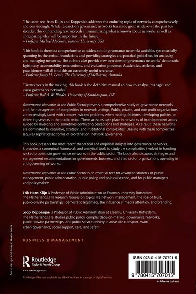 Produktbild: Governance Networks in the Public Sector