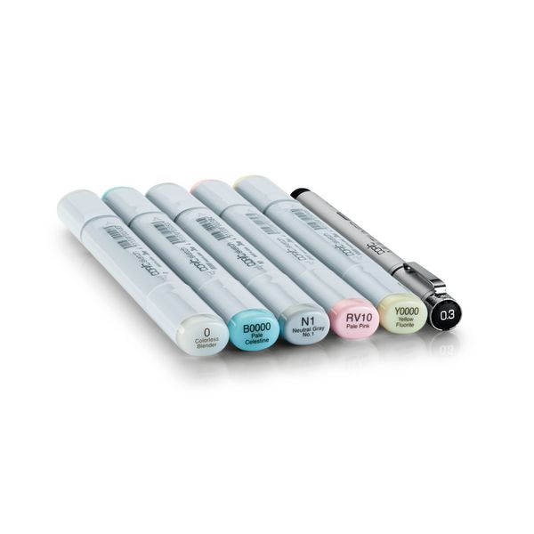 Produktbild: Copic Pinselmarker Set Sketch Blending Basic blending basic 6 St&uuml;ck