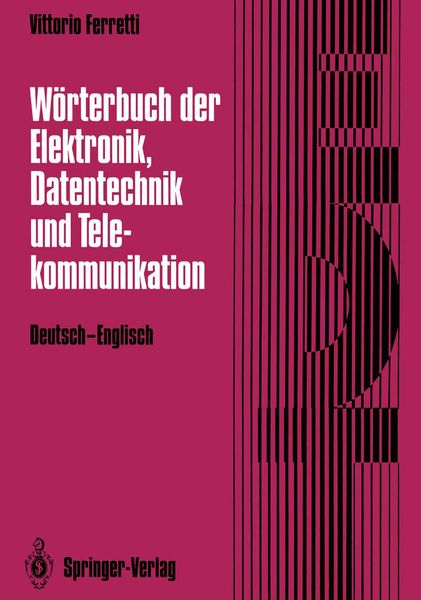 Produktbild: W&ouml;rterbuch der Elektronik, Datentechnik und Telekommunikation / Dictionary of Electronics, Computing and Telecommunications